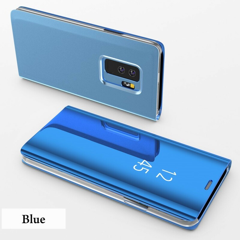 View Cover Samsung Galaxy S9 Miroir et Effet Cuir