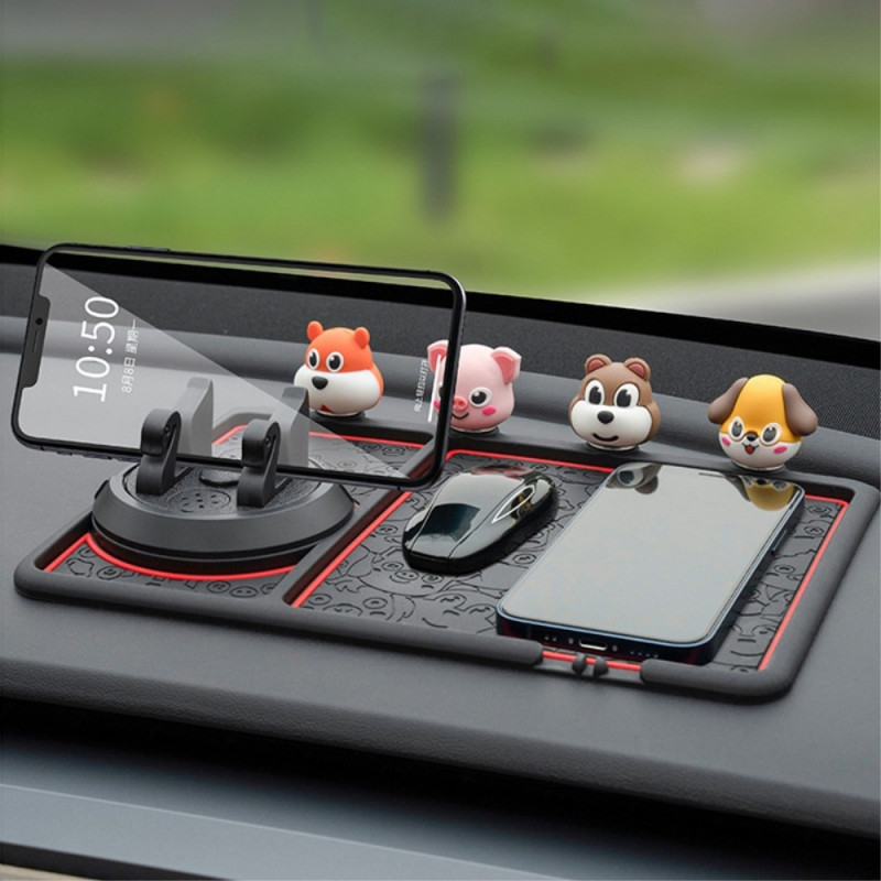 Tapis Antidérapant Multifonctionnel Pour Tableau De Bord De Voiture ,  Support De Téléphone portable