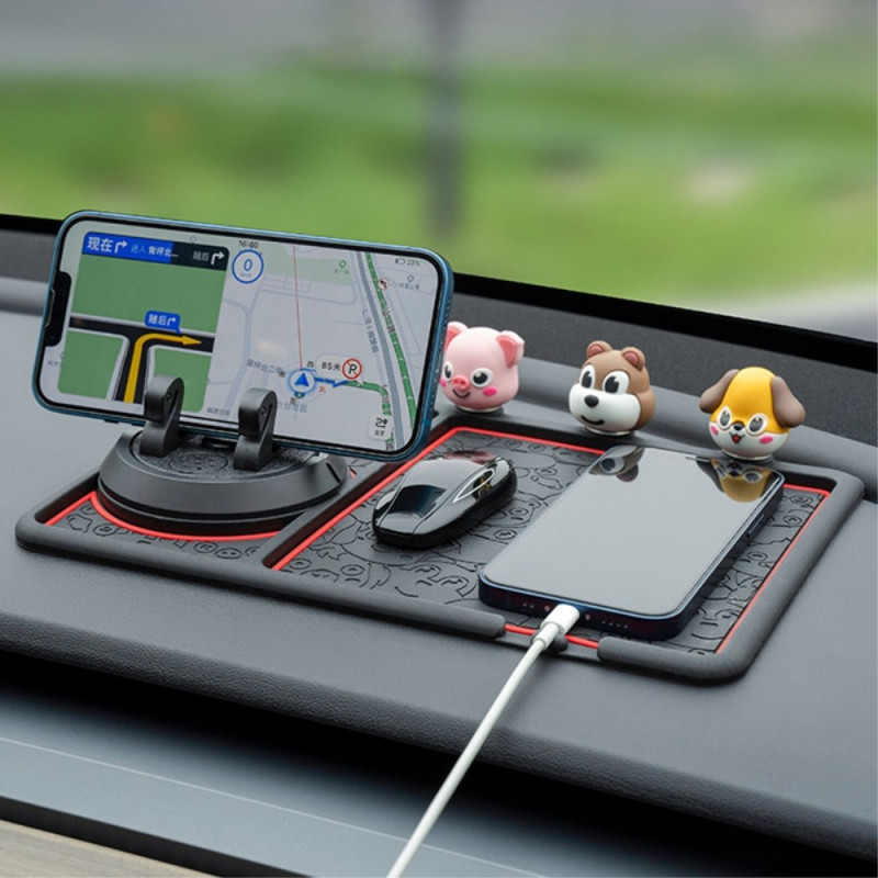 Tapis antidérapant pour tableau de bord de voiture pour téléphone