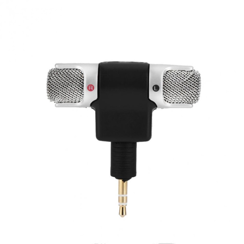 Microphone Mini Portable avec Écouteurs Stéréo 3,5 mm Pour Ordinateur