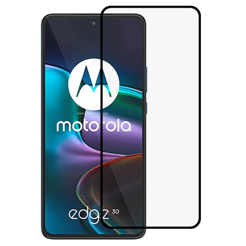 Protection en Verre Trempé Contour Noir pour  Motorola Edge 30