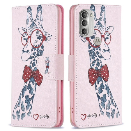 Housse Moto G51 5G Girafe à...