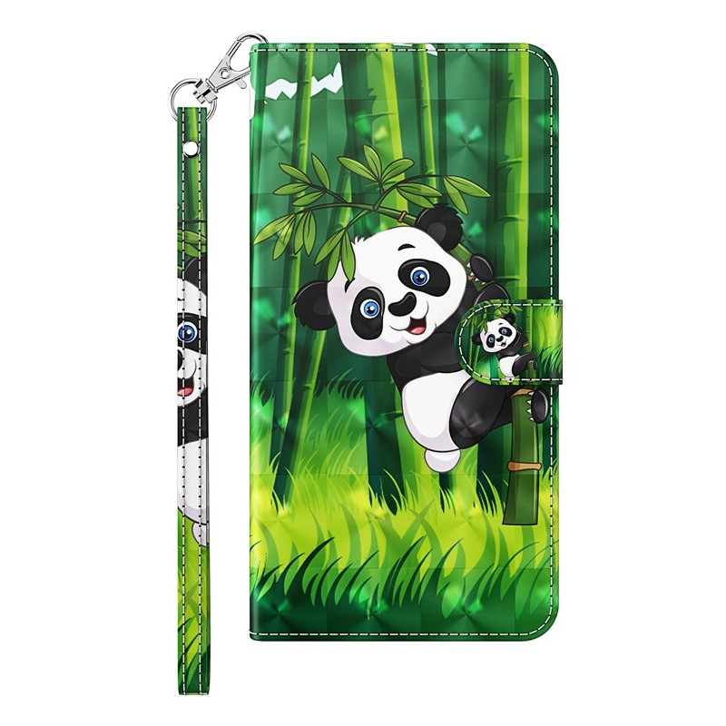 Housse pour Moto G14 Panda Bambou à Lanière
