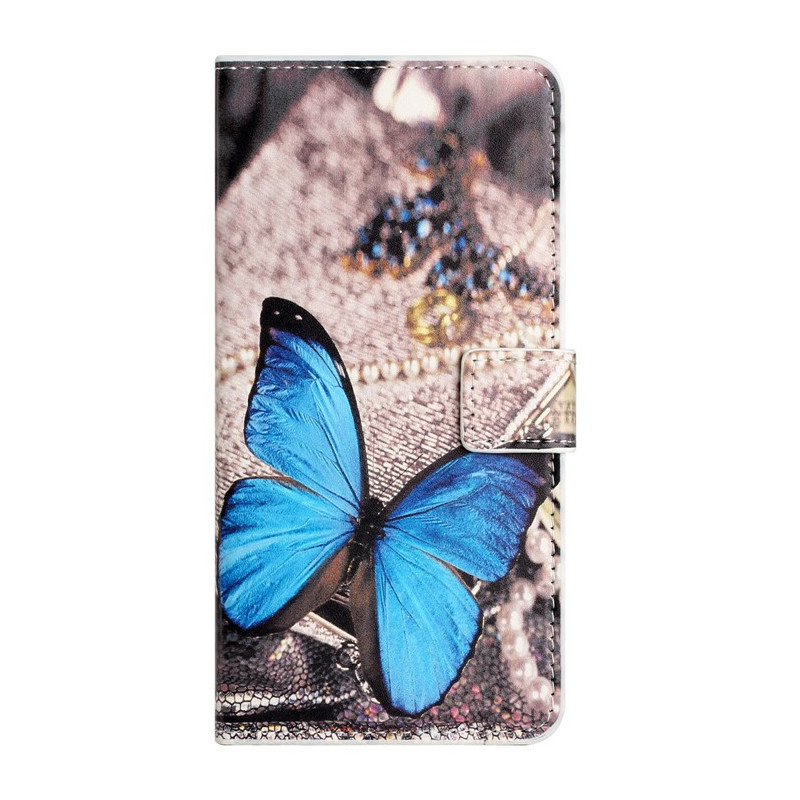 Housse Moto G14 Splendide Papillon Bleu