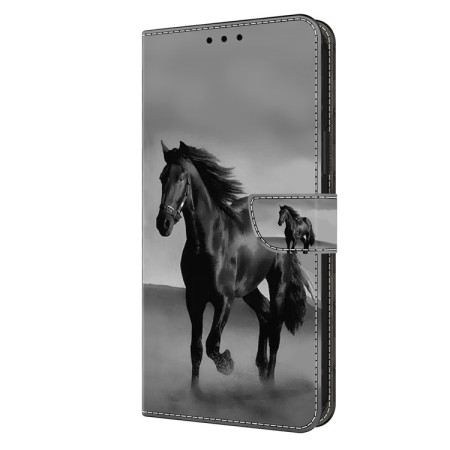 Housse Moto G14 Cheval noir