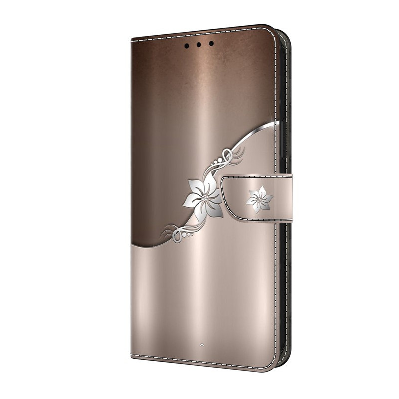 Housse Moto G14 Fleur d'Argent