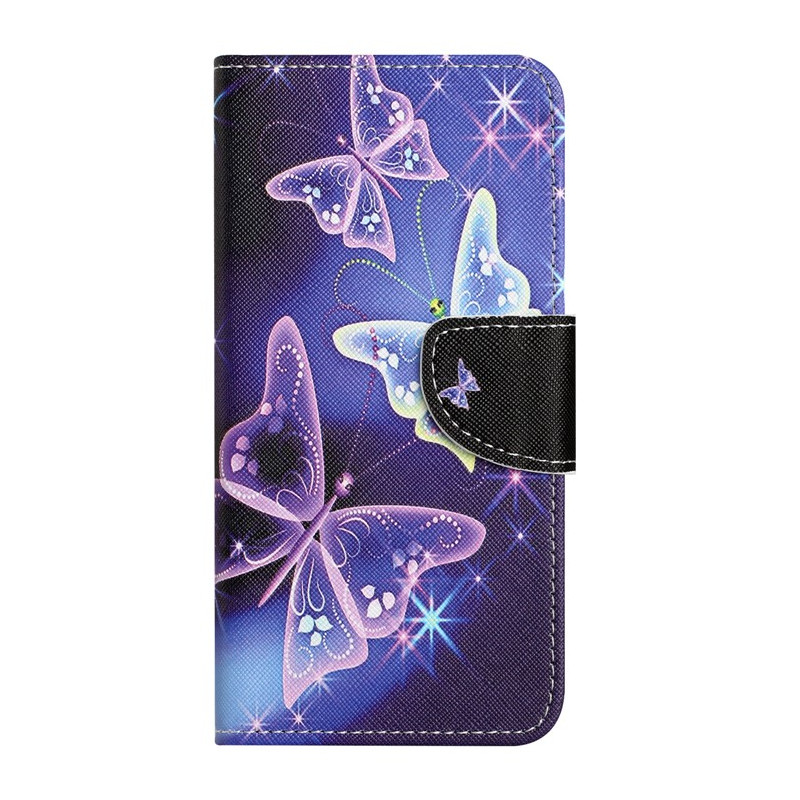 Housse Moto G14 Papillons Brillants