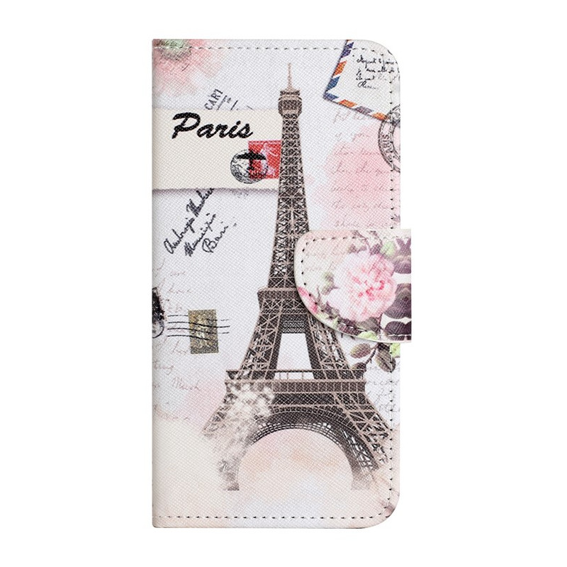Housse Moto G14 Tour Eiffel Vintage