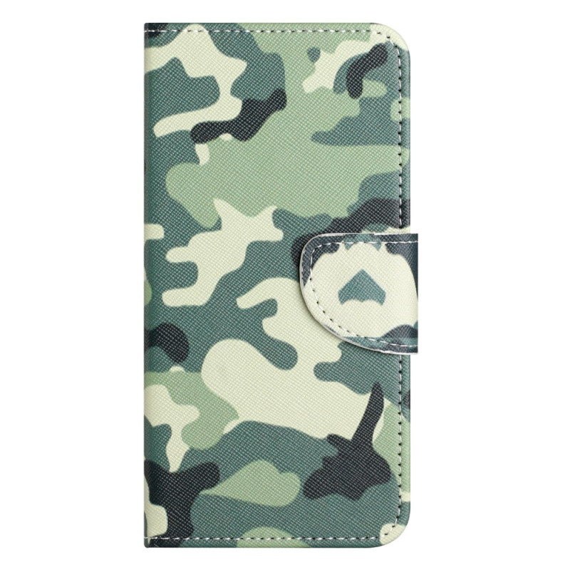 Housse Samsung Galaxy S24 5G Camouflage Militaire à Lanière
