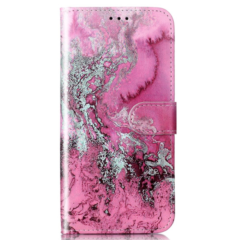 Housse Samsung Galaxy S24 5G Motif Marbré Rose