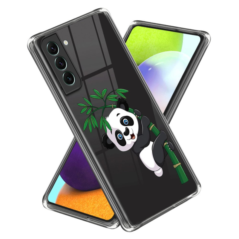 Coque Samsung Galaxy S24 5G Transparente Panda et Bambou