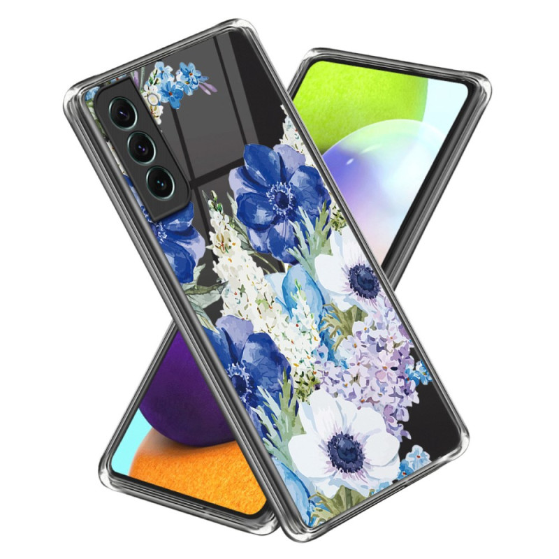 Coque Samsung Galaxy S24 5G Transparente fleurs