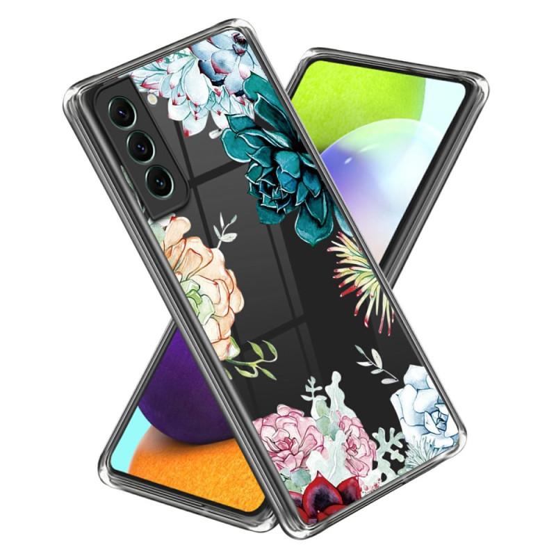 Coque Samsung Galaxy S24 5G Transparente Florale