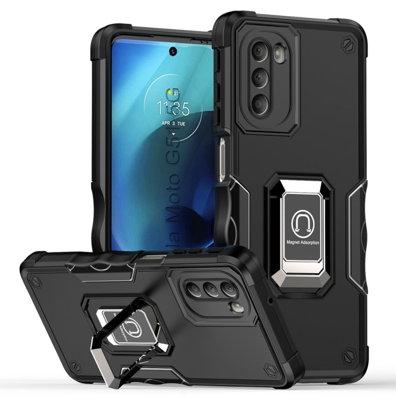 Coque Moto G51 5G Bi-Matière Anneau Magnétique