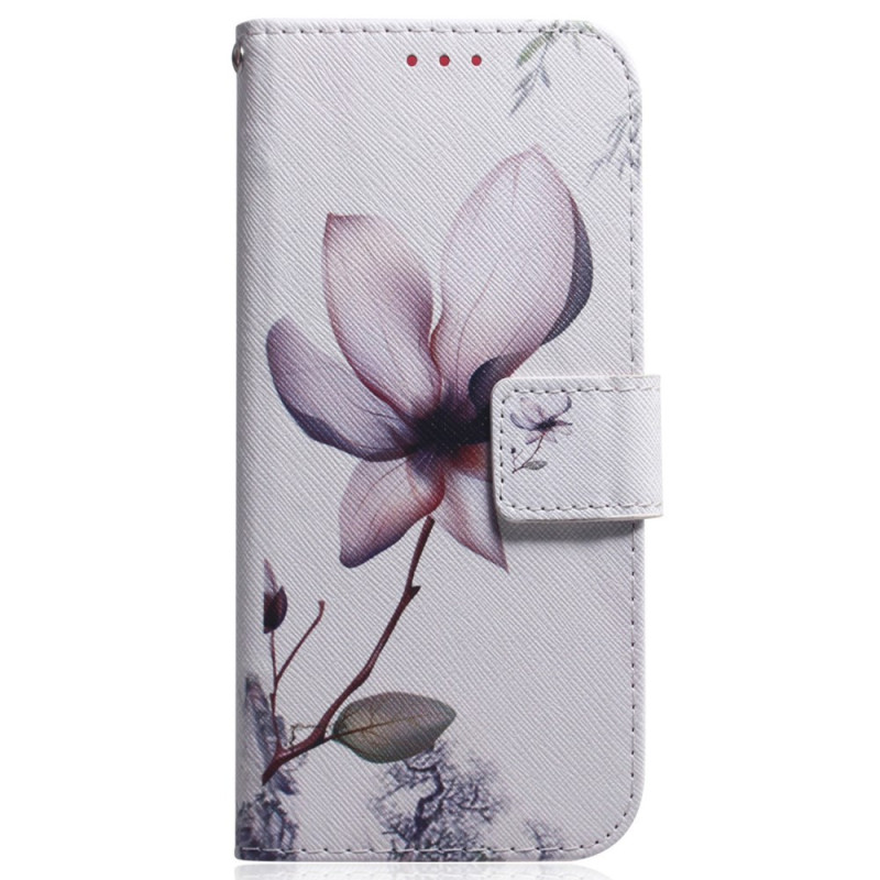 Housse Moto G84 5G Fleur Rose