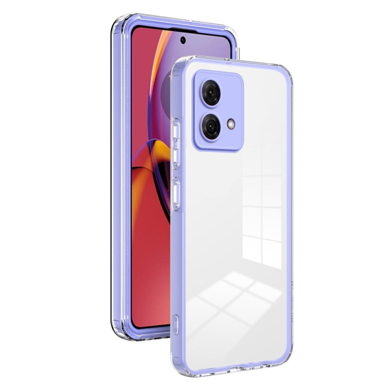 Coque Moto G84 5G Transparente Rebords Colorés