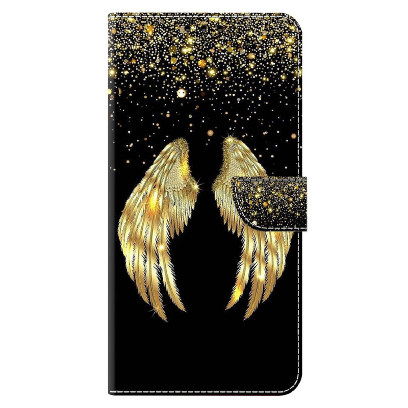 Housse Moto G54 5G Ailes d'or