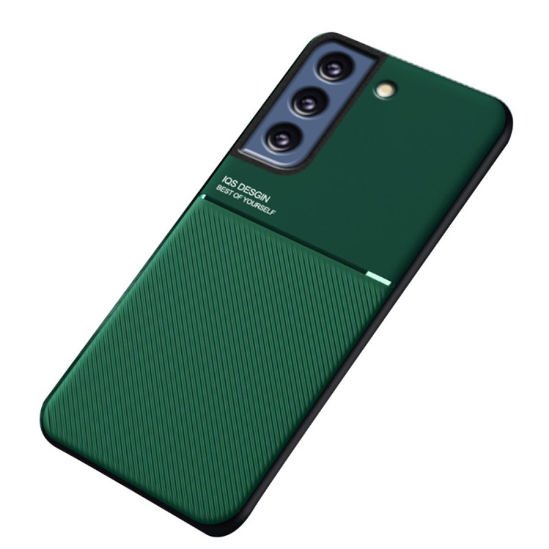 Coque Samsung Galaxy S21 FE Feuille Métallique Magnétique