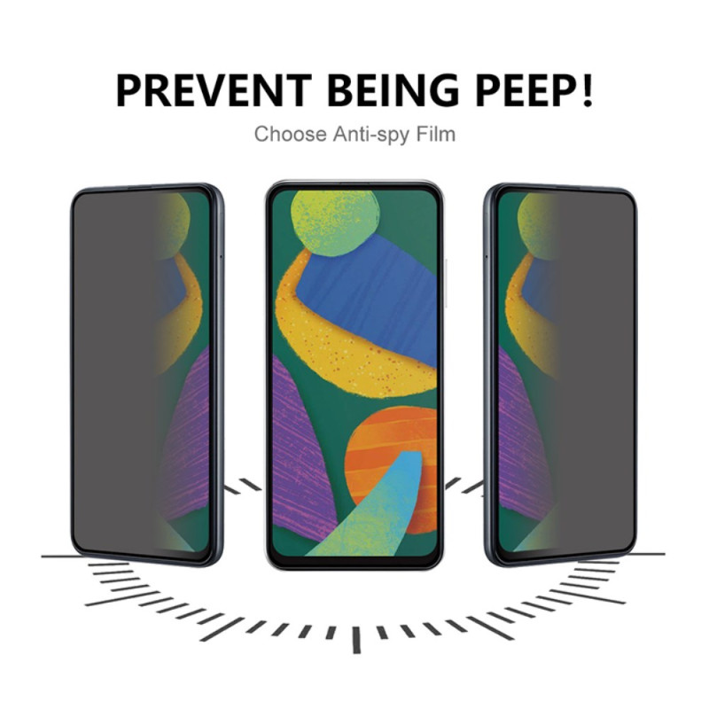 Verre trempé / Vitre de protection privé anti espion Samsung