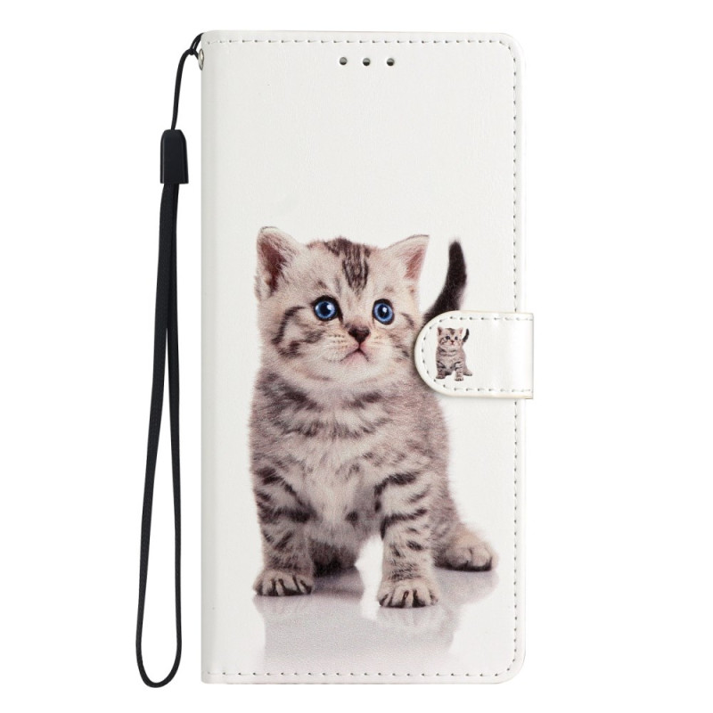 Housse Xiaomi Redmi 13C / Poco C65 Chat Mignon à Lanière