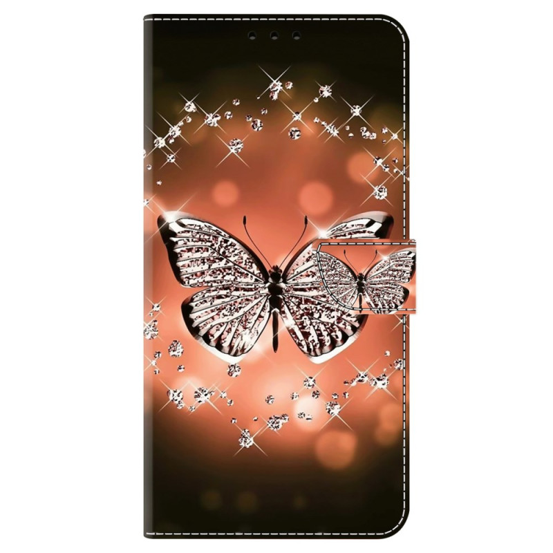 Housse Xiaomi Redmi 13C / Poco C65 Papillon en Cristal