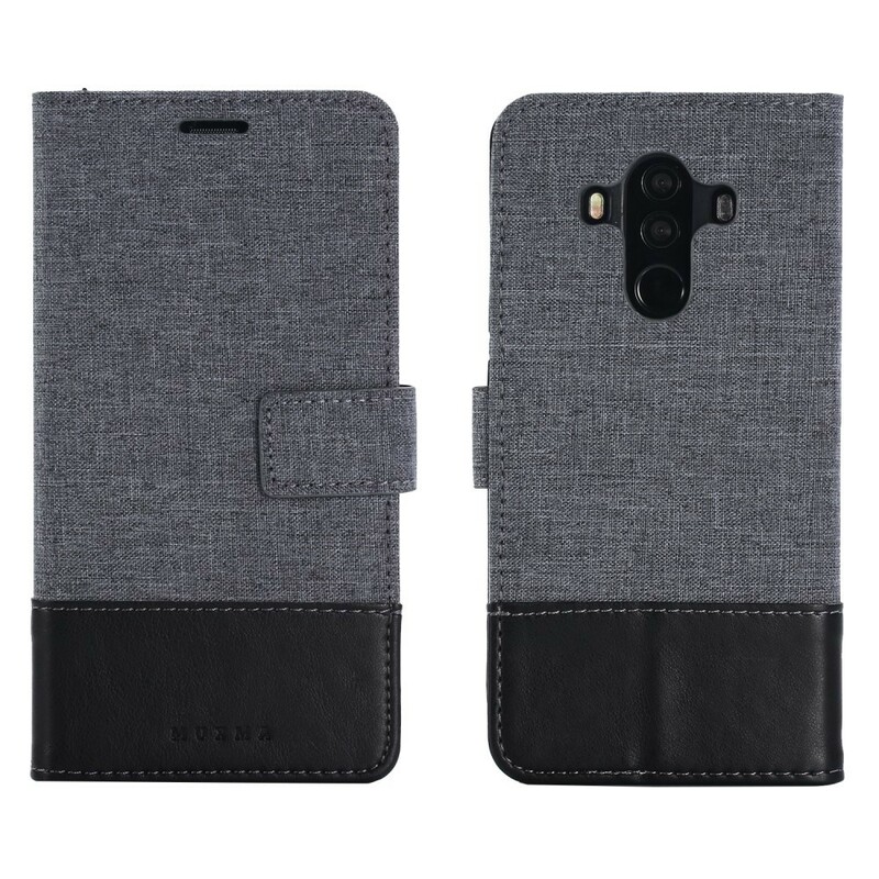 Housse Huawei Mate 10 Pro Muxma Tissu et Effet Cuir