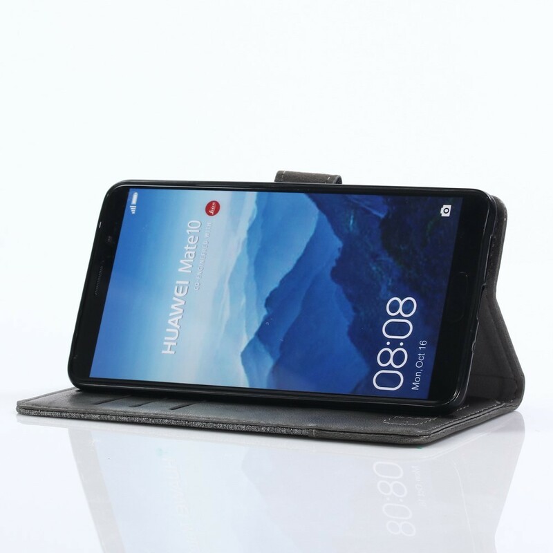 Housse Huawei Mate 10 Pro Muxma Tissu et Effet Cuir Housse Huawei Mate 10 Pro Muxma Tissu et Effet Cuir