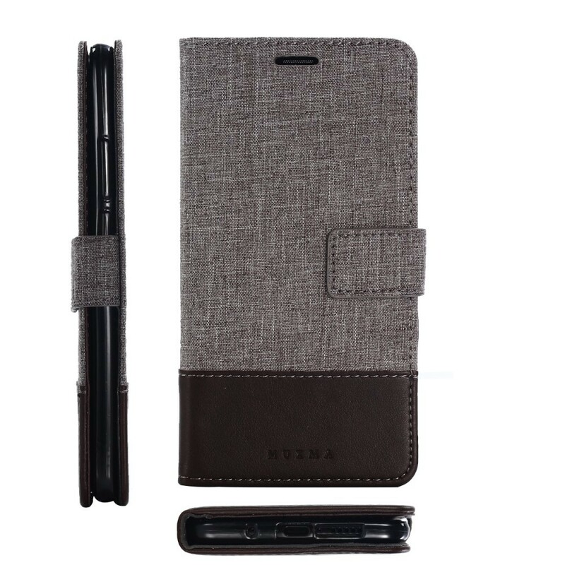 Housse Huawei Mate 10 Pro Muxma Tissu et Effet Cuir Housse Huawei Mate 10 Pro Muxma Tissu et Effet Cuir