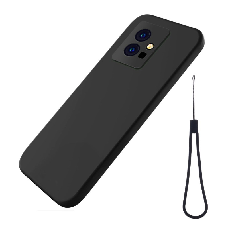 Coque Vivo Y55 Silicone Liquide avec Lanière