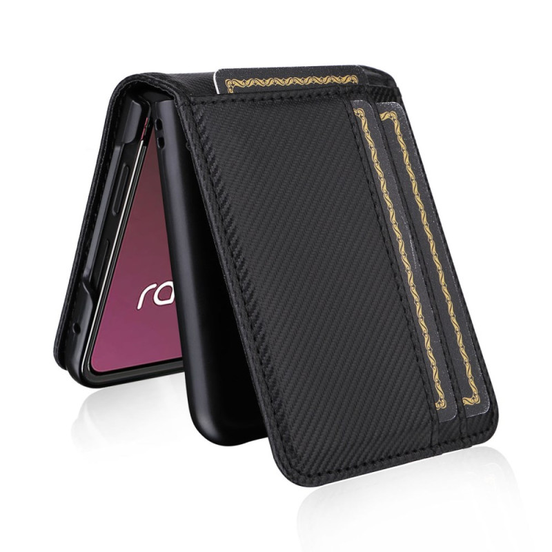Coque Motorola Razr 40 Ultra Fibre Carbone PorteCartes Ma Coque
