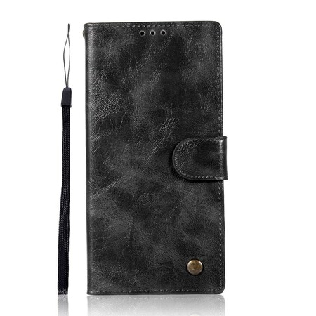 Housse Sony Xperia XA1 Effet Cuir Vintage à Lanière