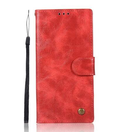Housse Sony Xperia XA1 Effet Cuir Vintage à Lanière