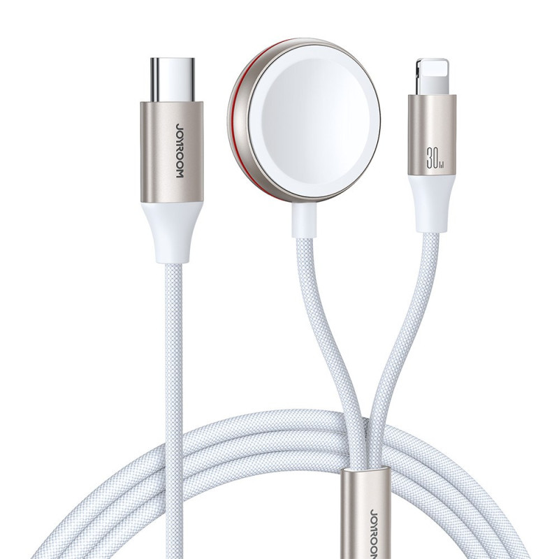 Câble de Charge Magnétique USB-C + Câble de Charge Rapide pour Apple Watch / iPhone / iPad JOYROOM