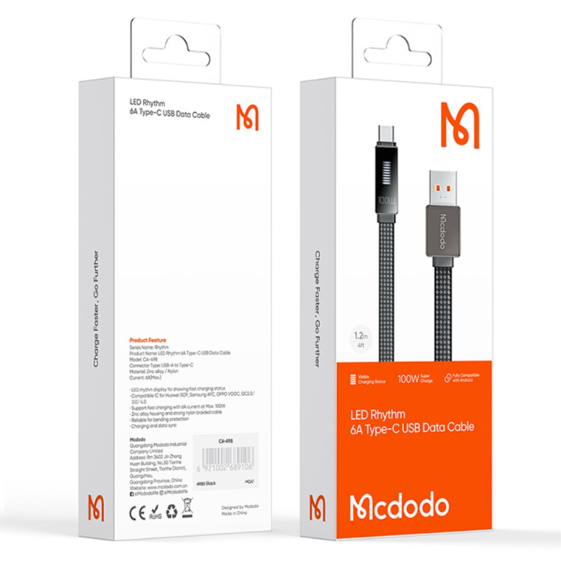 Câble de Charge Rapide et de Transmission de Données Série iPhone 15 MCDODO  - Ma Coque