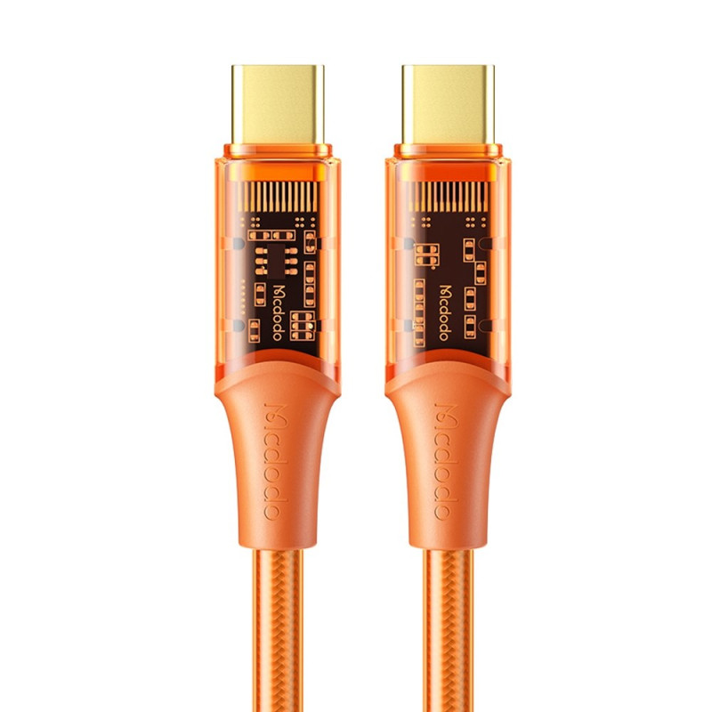 Câble de Charge avec Connecteur Transparent Type-C 1.2m Série Amber MCDODO
