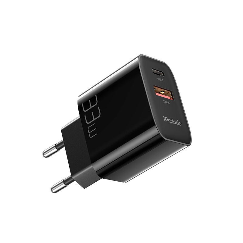 Chargeur de Téléphone Portable MCDODO PD33W USB-A + Type-C à Double Sortie Rapide MCDODO