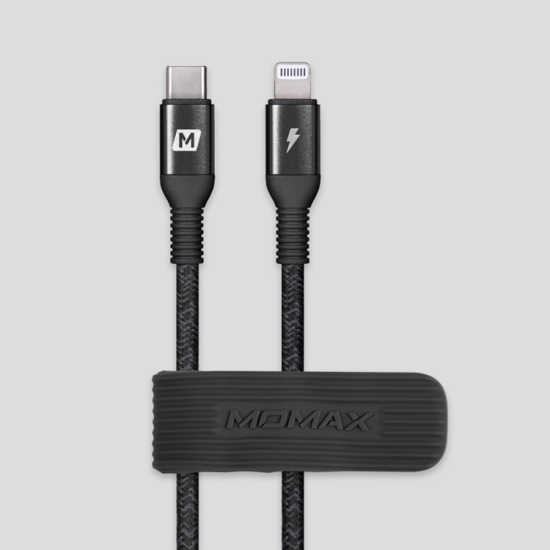Câble de Charge Rapide et de Transfert de Données Lightning à USB-C 2.2m MOMAX
