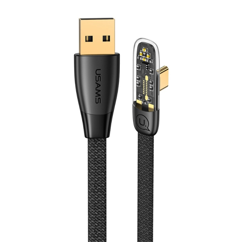 Câble USB-C-USB-C anti-enchevêtrement avec support magnétique