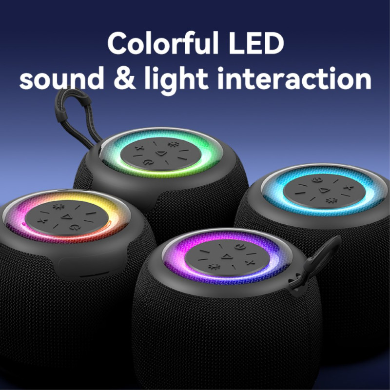 Mini Enceinte Bluetooth avec Lumière RGB JOYROOM - Ma Coque