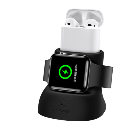 AhaStyle-Support de chargeur pour Apple Watch, en silicone souple