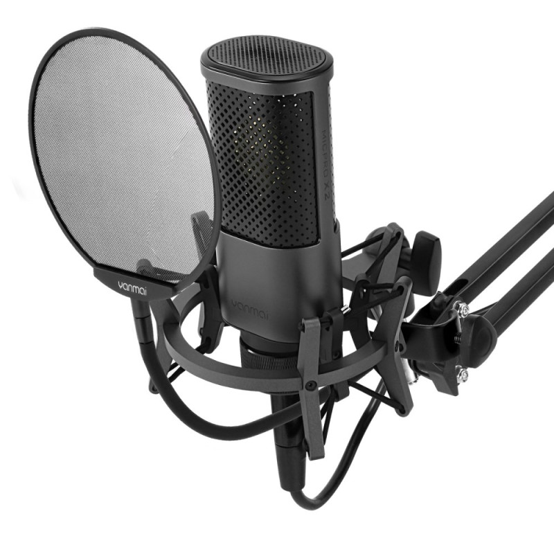 Kit de Microphone pour Enregistrement en Studio sur PC YANMAI - Ma