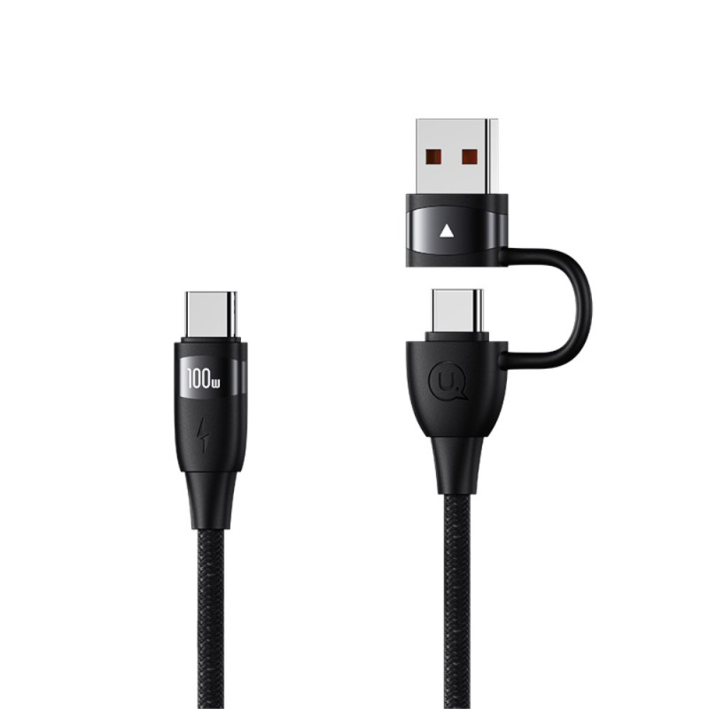 Câble de Charge Rapide et Cordon de Données USB-A / Type-C à Type-C USAMS -  Ma Coque