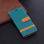 Housse Samsung Galaxy S9 Tissu et Effet Cuir à Lanière Housse Samsung Galaxy S9 Tissu et Effet Cuir à Lanière