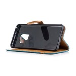 Housse Samsung Galaxy S9 Tissu et Effet Cuir à Lanière Housse Samsung Galaxy S9 Tissu et Effet Cuir à Lanière
