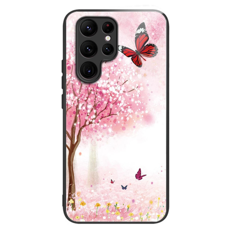 Coque Samsung Galaxy S24 Ultra 5G Verre Trempé Cerisiers en fleurs