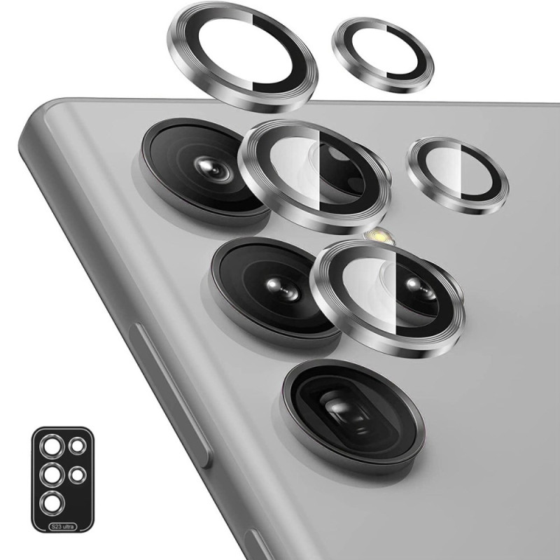 Lentilles de Protection en Verre Trempé Samsung Galaxy S24 Ultra 5G avec Anneau ENKAY Ma Coque