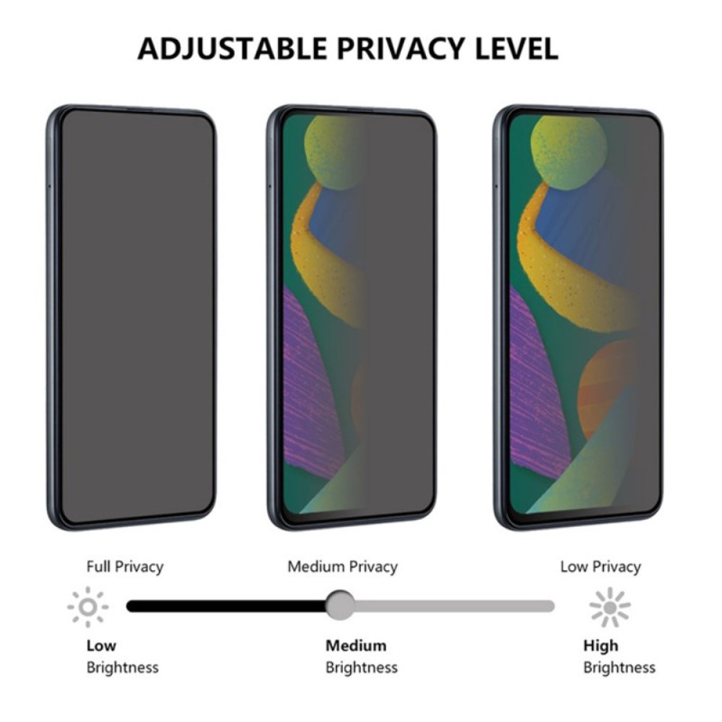 2 Pièces Verre Trempé Anti Espion avec Samsung Galaxy A25 5G - Anti Spy  Film de Protection Dureté 9H, Privacy Film Protection Écran, Anti-Rayures  3D Vitre Protecteur Filtre Confidentialité