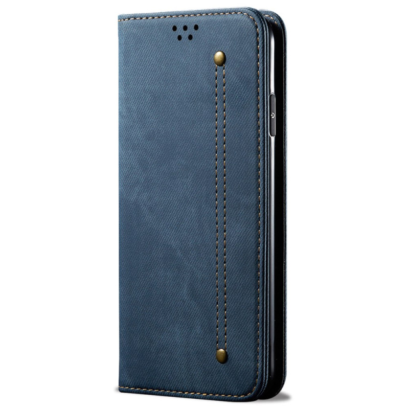 Flip Cover Xiaomi Redmi Note 13 Pro 5G / Poco X6 5G Tissu Jeans