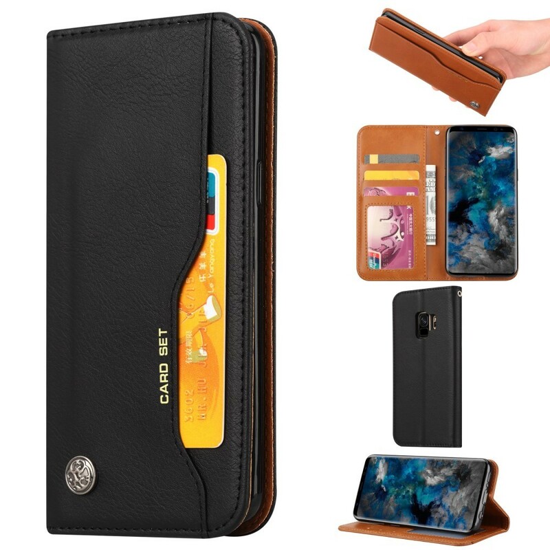 Flip Cover Samsung Galaxy S9 Simili Cuir Porte-Cartes