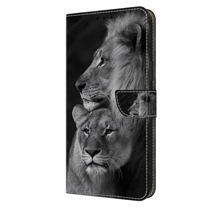 Housse Samsung Galaxy A05s Couple Lions